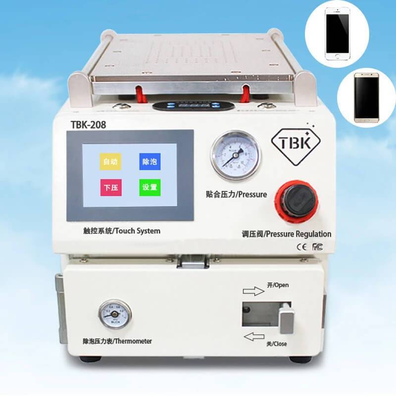 ¿Cómo funciona la máquina laminadora al vacío durante la reparación de la pantalla LCD?