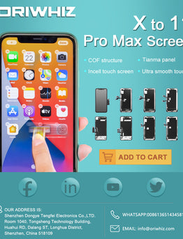 LCD - Serie completa compatible para iPhone X a 11 Pro Max 