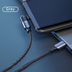 100W 5A USB - C / Type - C to Type - C 180 Degree Rotating Elbow Fast Charging Cable, 1.2m 100W PD, 2m 100W PD - ORIWHIZ