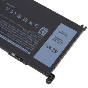 11.4V 42Wh YRDD6 Li - ion Battery For Dell Vostro 3491 3591 3490 3590 3501 Inspiron 5481 5482 5485 5491 5591 5485 5585 5480, 11.4V 42Wh YRDD6 - ORIWHIZ