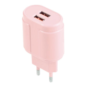 13 - 22 2.1A Dual USB Macarons Travel Charger,, EU Plug, US Plug - ORIWHIZ