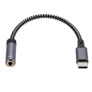 13cm AUX 3.5mm Female to Type - C Cable Audio Cable, 3.5mm Female to Type - C Audio Cable - ORIWHIZ