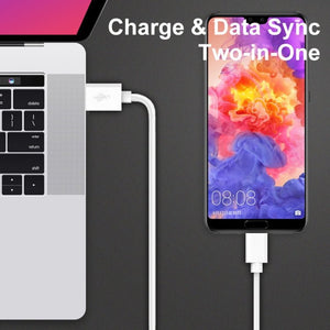 2 in 1 1m USB to USB - C / Type - C Data Cable + 30W QC 3.0 4 USB Interfaces Mobile Phone Tablet PC Universal Quick Charger Travel Charger Set, UK Plug, USB - C / Type - C Set UK Plug - ORIWHIZ