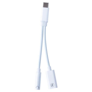 2 in 1 Type - C Male to Type - C Charging and 3.5mm Audio Female Earphone Adapter, 3.5mm - ORIWHIZ