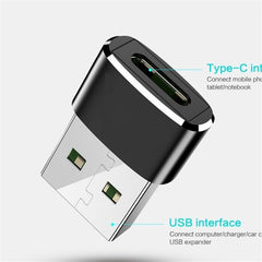 2 PCS USB - C / Type - C Female to USB 2.0 Male Adapter, Support Charging & Transmission - ORIWHIZ