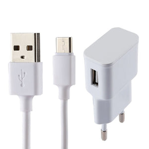 5V 2.1A Intelligent Identification USB Charger with 1m USB to USB - C / Type - C Charging Cable, EU Plug - ORIWHIZ