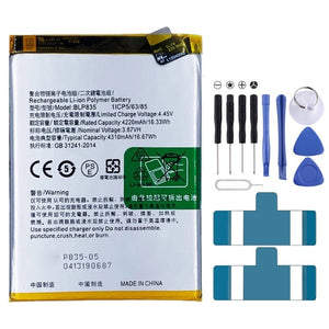 BLP855 4500 mAh Li - Polymer Battery Replacement For OPPO Reno6 Pro 5G / K9 Pro, BLP783, BLP781, BLP779, BLP789, BLP787, BLP797, BLP755 For OPPO K7x, BLP791, BLP811, BLP817, BLP863, BLP825, BLP855, BLP839, BLP819, BLP835, BLP805, BLP851, BLP831 - ORIWHIZ