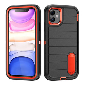 Defender Gen2 Rugged PC + Silicone Phone Case with Holder, For iPhone 11 - ORIWHIZ