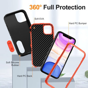 Defender Gen2 Rugged PC + Silicone Phone Case with Holder, For iPhone 12 - ORIWHIZ