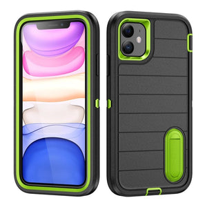 Defender Gen2 Rugged PC + Silicone Phone Case with Holder, For iPhone 12 - ORIWHIZ