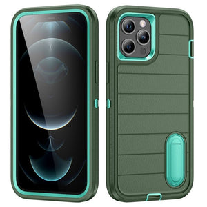 Defender Gen2 Rugged PC + Silicone Phone Case with Holder, For iPhone 12 Pro - ORIWHIZ