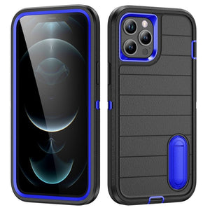 Defender Gen2 Rugged PC + Silicone Phone Case with Holder, For iPhone 12 Pro - ORIWHIZ