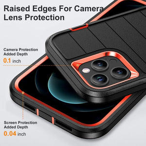 Defender Gen2 Rugged PC + Silicone Phone Case with Holder, For iPhone 12 Pro - ORIWHIZ