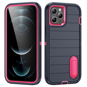 Defender Gen2 Rugged PC + Silicone Phone Case with Holder, For iPhone 12 Pro Max - ORIWHIZ