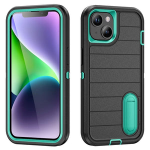 Defender Gen2 Rugged PC + Silicone Phone Case with Holder, For iPhone 13 - ORIWHIZ