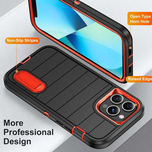 Defender Gen2 Rugged PC + Silicone Phone Case with Holder, For iPhone 13 Pro - ORIWHIZ