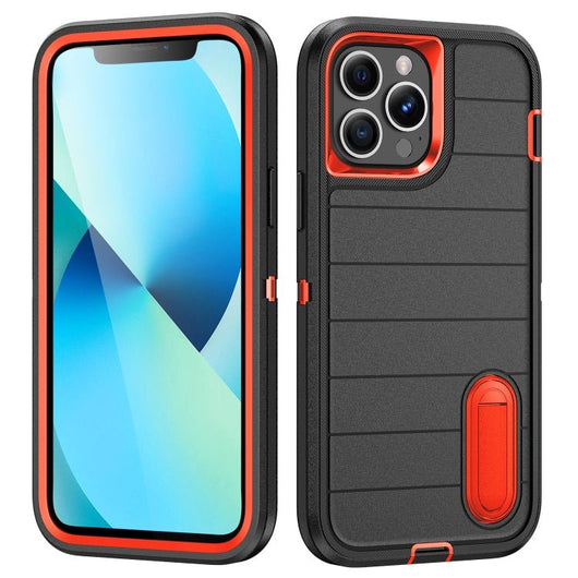 Defender Gen2 Rugged PC + Silicone Phone Case with Holder, For iPhone 13 Pro - ORIWHIZ