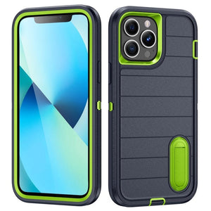 Defender Gen2 Rugged PC + Silicone Phone Case with Holder, For iPhone 13 Pro - ORIWHIZ