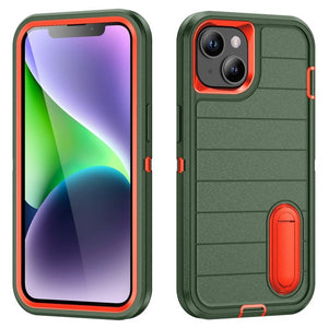 Defender Gen2 Rugged PC + Silicone Phone Case with Holder, For iPhone 14 - ORIWHIZ