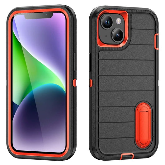 Defender Gen2 Rugged PC + Silicone Phone Case with Holder, For iPhone 14 - ORIWHIZ