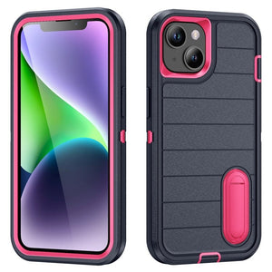 Defender Gen2 Rugged PC + Silicone Phone Case with Holder, For iPhone 14 Plus - ORIWHIZ