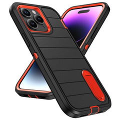 Defender Gen2 Rugged PC + Silicone Phone Case with Holder, For iPhone 14 Pro - ORIWHIZ