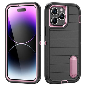 Defender Gen2 Rugged PC + Silicone Phone Case with Holder, For iPhone 14 Pro - ORIWHIZ