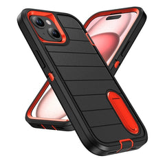 Defender Gen2 Rugged PC + Silicone Phone Case with Holder, For iPhone 15 Plus - ORIWHIZ