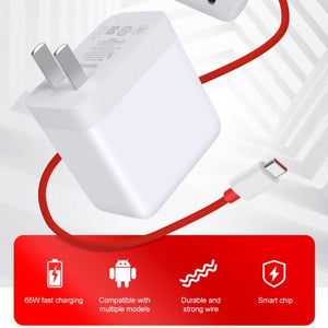 For OnePlus 9 65W Warp Flash Charging Mobile Phone Adapter, 65W Charger, 65W Charger+1m Fast Charging Cable, 65W Charger+1.5m Fast Charging Cable, 65W Charger+2m Fast Charging Cable - ORIWHIZ