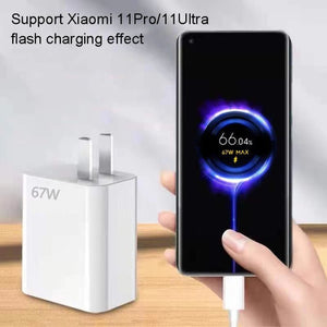 For Xiaomi / Redmi Phone 67W Charger Universal Phone Charging Head US Plug, Style:, Charger, Charger+1m Line - ORIWHIZ