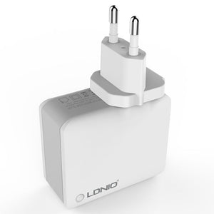 LDNIO A4403 4.4A 4 x USB Ports Smart Travel Charger, EU Plug, SAS5293AU, SAS5293EU, SAS5293UK, SAS5293US - ORIWHIZ