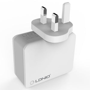 LDNIO A4403 4.4A 4 x USB Ports Smart Travel Charger, EU Plug, SAS5293AU, SAS5293EU, SAS5293UK, SAS5293US - ORIWHIZ