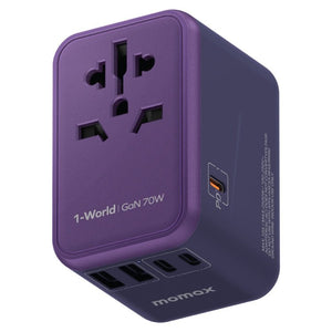 MOMAX 1 - World UA8 PD 70W Fast Charger Power Adapter, UA8 - ORIWHIZ