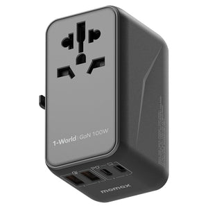 MOMAX UA10D 1 - World GaN PD 100W Fast Charger Power Adapter, UA10D - ORIWHIZ