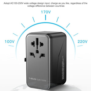 MOMAX UA10D 1 - World GaN PD 100W Fast Charger Power Adapter, UA10D - ORIWHIZ