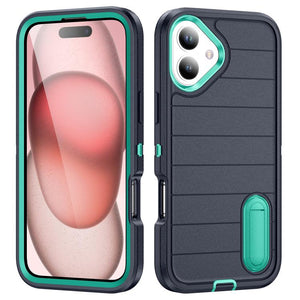 OtterBox Defender Gen2 Rugged PC + Silicone Phone Case with Holder, For iPhone 16 Pro Max, For iPhone 16 Pro, For iPhone 16 Plus, For iPhone 16 - ORIWHIZ