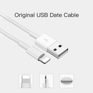 SDC - 30W 2 in 1 USB to 8 Pin Data Cable + 30W QC 3.0 USB + 2.4A Dual USB 2.0 Ports Mobile Phone Tablet PC Universal Quick Charger Travel Charger Set, UK Plug, with 8 Pin Cable, UK Plug - ORIWHIZ