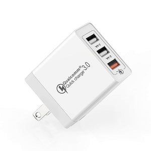 SDC - 30W 30W QC 3.0 USB + 2.4A Dual USB 2.0 Ports Mobile Phone Tablet PC Universal Quick Charger Travel Charger, US Plug, US Plug - ORIWHIZ