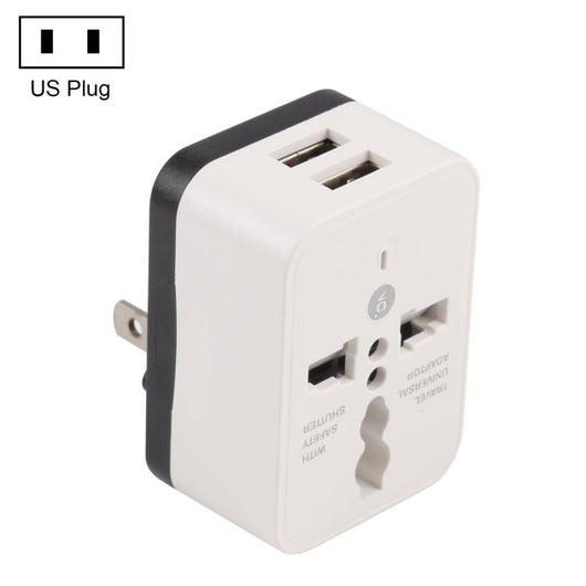 WN - 2018 Dual USB Travel Charger Power Adapter Socket, US Plug, US Plug - ORIWHIZ