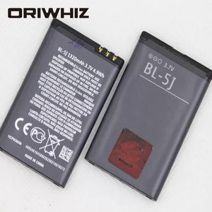 1320mAh BL-5J battery for 5230, 5233, 5800, 3020 Lumia 520, 525, 530, 5900 Xpress Music C3 N900 X6 BL5J battery - ORIWHIZ