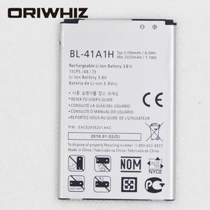 2100mah BL-41A1H mobile phone battery for Optimus F60 MS395 D390N Gong VS810PP Transpyre LS660 BL41A1H internal battery - ORIWHIZ