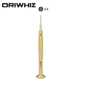 2UUL Brass Handle Screwdriver Pentalobe 0.8 Philips 1.2 T2 Convex Cross 2.5 Y0.6 For Phone Repair Tool - ORIWHIZ