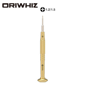 2UUL Brass Handle Screwdriver Pentalobe 0.8 Philips 1.2 T2 Convex Cross 2.5 Y0.6 For Phone Repair Tool - ORIWHIZ