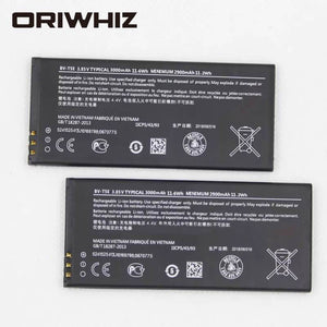 3000mAh BV-T5E battery for Microsoft Lumia 950 RM-1104 RM-1106 RM-110 BVT5E BV T5E mobile phone battery - ORIWHIZ