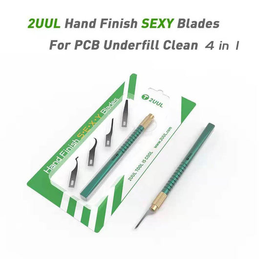 4 In 1 2uul Hand Finish Sexy Blades For Pcb Underfill Clean Multifunctioal Motherboard BGA Chip Glue Cleaning Scraping Pry Knife - ORIWHIZ