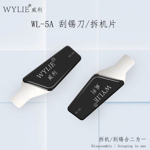 5pcs WL-5A tin scraper mobile phone repair tool tin paste scraper tin planting solder paste scraper blades - ORIWHIZ