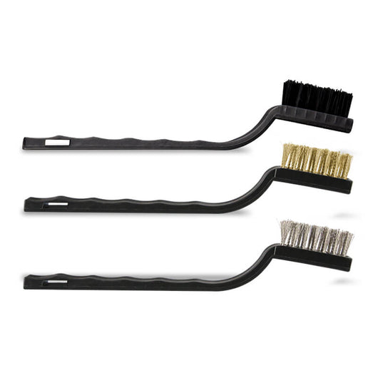 Anti-Static 3 In 1 Gold/Silver Steel Brush SS-046 Mobile Phone Maintenance Cleaning Brush for Motherbard BGA Repair Tool - ORIWHIZ