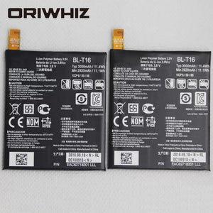 BL-T16 mobile phone battery for G Flex 2 H950 H955 H959 LS996 US995 true capacity battery 3000mah mobile phone battery - ORIWHIZ