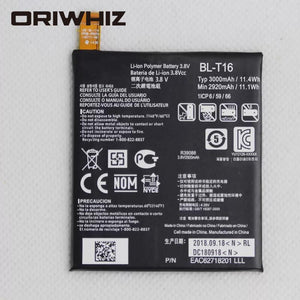 BL-T16 mobile phone battery for G Flex 2 H950 H955 H959 LS996 US995 true capacity battery 3000mah mobile phone battery - ORIWHIZ