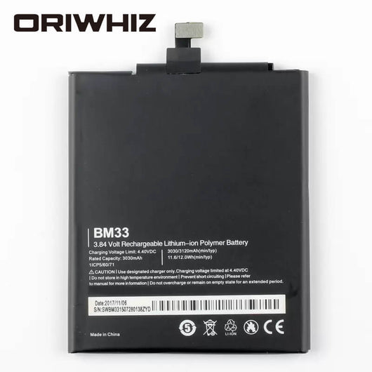 BM33 3120mAh mobile phone internal battery for mi 4i mi 4i M4i mobile phone internal lithium battery - ORIWHIZ